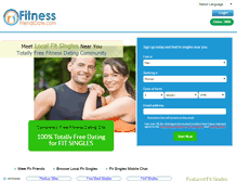 Tablet Screenshot of fitnessfriendsdate.com